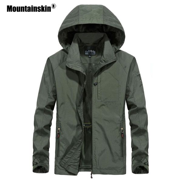men's jackets mountainskin 2021 spring autumn casual breathable hooded coats fashion male outwear mens brand clothing sa641, Black;brown
men's jackets mountainskin 2021 spring autumn casual breathable hooded coats fashion male outwear mens brand clothing sa641, Black;brown