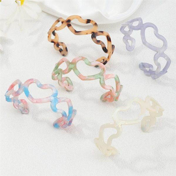 bangle fashion wide resina charms heart bracelet gifts for women grace matching braslet simple bohemian colorful lucky wish brazalete, Black
bangle fashion wide resina charms heart bracelet gifts for women grace matching braslet simple bohemian colorful lucky wish brazalete, Black