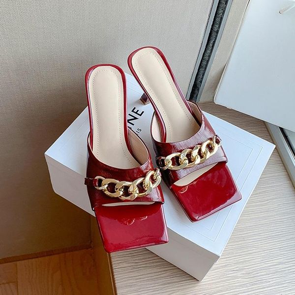 dress shoes summer women sandals high heels wedding chains decorated metal italian for party plus size slippers, Black
dress shoes summer women sandals high heels wedding chains decorated metal italian for party plus size slippers, Black