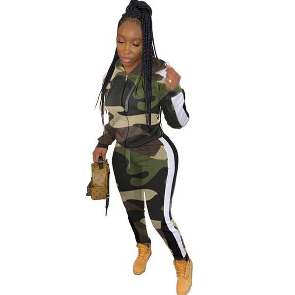 two piece dress 2021 camouflage casual tracksuit women long sleeve zipper hoodies jacket and sweatpants matching sets jogging femme, White
two piece dress 2021 camouflage casual tracksuit women long sleeve zipper hoodies jacket and sweatpants matching sets jogging femme, White