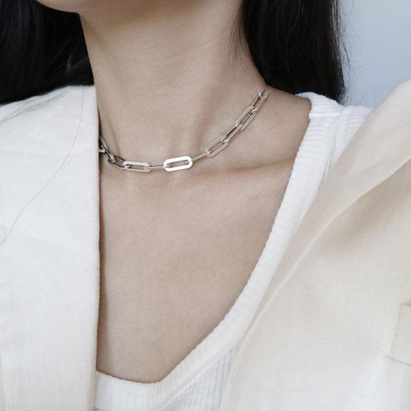 chains punk contracted women chain necklace fashion and personality character charm accessories, Silver
chains punk contracted women chain necklace fashion and personality character charm accessories, Silver