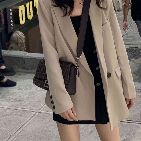 women's suits & blazers blazer women black jacket autumn loose casual coat spring and veste femme k8ba, White;black
women's suits & blazers blazer women black jacket autumn loose casual coat spring and veste femme k8ba, White;black