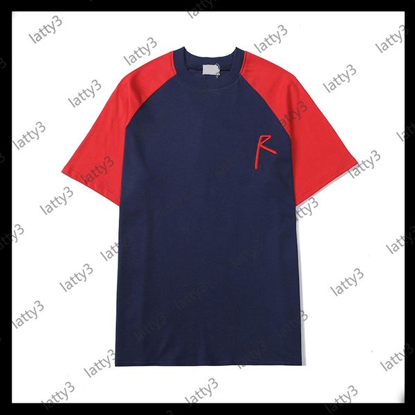 summer designer men women shirts fashion tee luxury r embroidery stitchwork tees girls short sleeve shirt stitching color 2804t, White
summer designer men women shirts fashion tee luxury r embroidery stitchwork tees girls short sleeve shirt stitching color 2804t, White