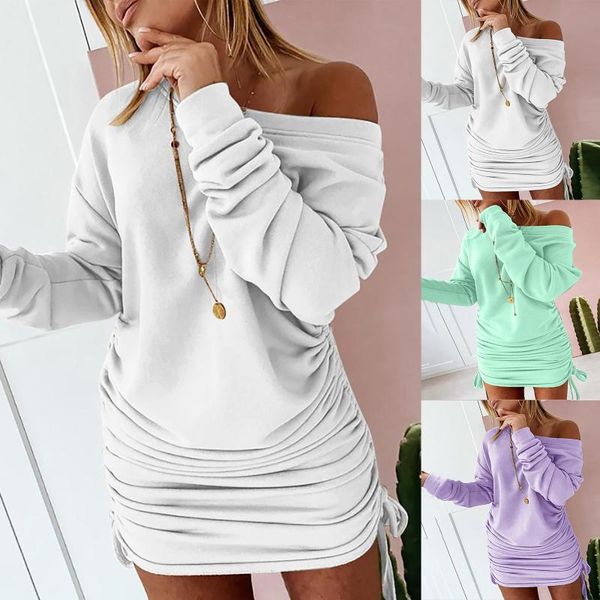 casual dresses 2021 women mini dress ladies plus size women's drawstring pleated long sleeve party sukienka, Black;gray
casual dresses 2021 women mini dress ladies plus size women's drawstring pleated long sleeve party sukienka, Black;gray