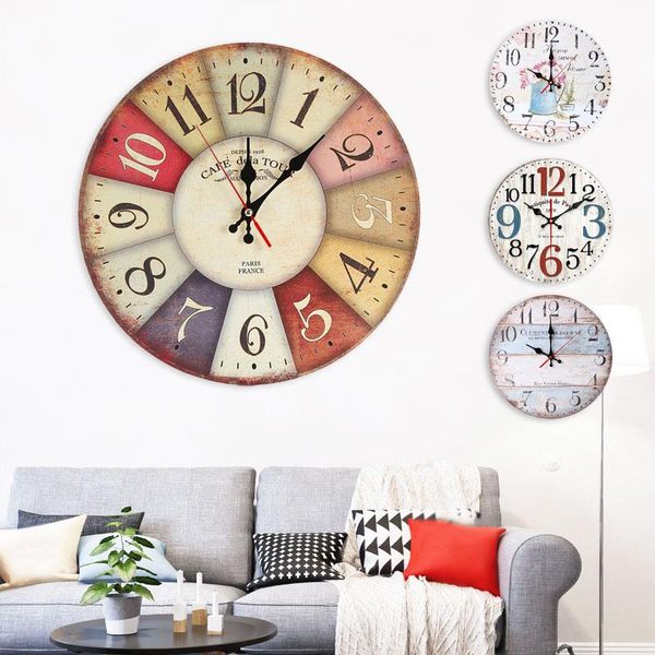 retro wooden wall clock modern design vintage rustic home office cafe decoration art large watch clocks
retro wooden wall clock modern design vintage rustic home office cafe decoration art large watch clocks