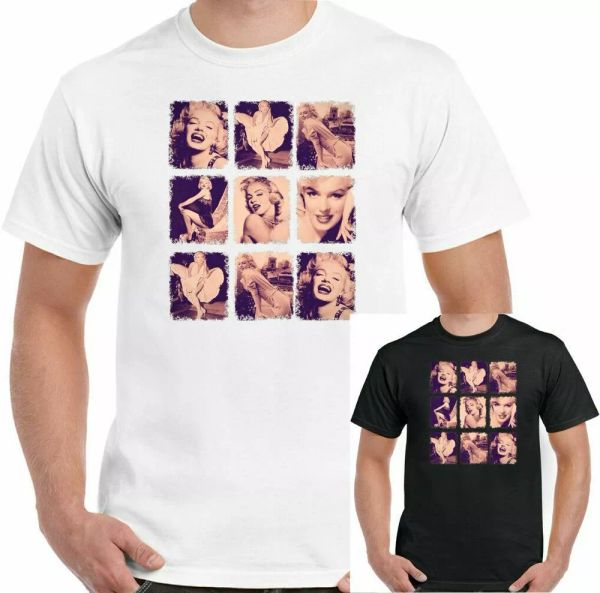 marilyn monroe t shirt man collage retro model actress jfk blonde bombshell top, White;black
marilyn monroe t shirt man collage retro model actress jfk blonde bombshell top, White;black