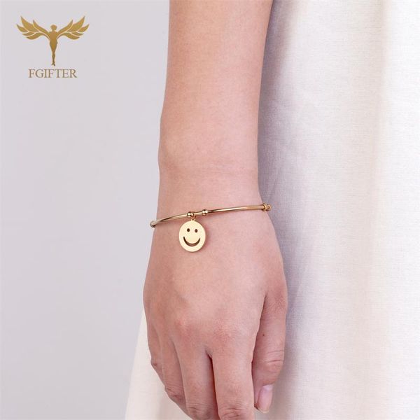 bangle korea smile pendant bracelet stainless steel bangles simple girl cuff jewelry elastic open, Black
bangle korea smile pendant bracelet stainless steel bangles simple girl cuff jewelry elastic open, Black