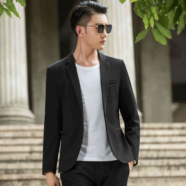 fashion suits men's coat korean slim fit professional man's man interview, White;black
fashion suits men's coat korean slim fit professional man's man interview, White;black