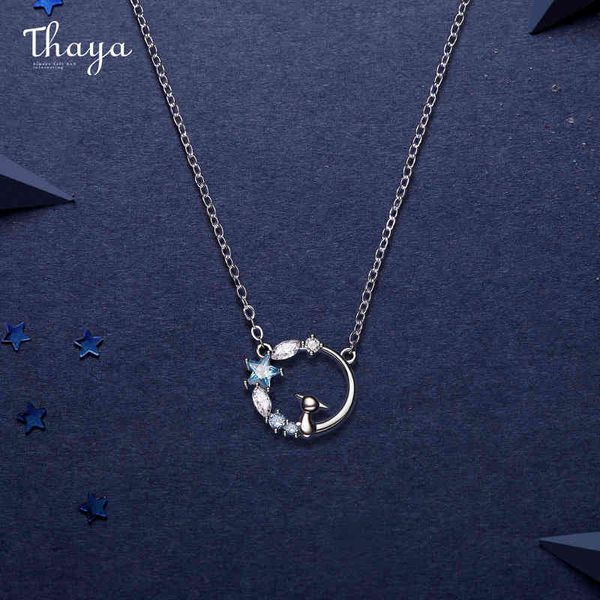 thaya cute cat star blue crystal necklaces midsummer night's dream silver color necklace design for women fine jewelry gift 210506
thaya cute cat star blue crystal necklaces midsummer night's dream silver color necklace design for women fine jewelry gift 210506