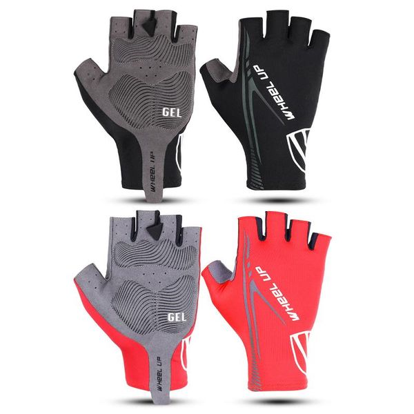 one pair cycling half-finger gloves anti slip outdoor sport sun protection breathable bicycle accessories, Black
one pair cycling half-finger gloves anti slip outdoor sport sun protection breathable bicycle accessories, Black