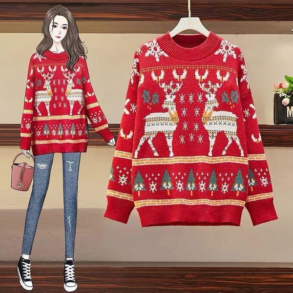 women's sweaters year christmas tree deer winnter v-collar pullover warm sweater women girl pull slim outer coat cloth, White;black
women's sweaters year christmas tree deer winnter v-collar pullover warm sweater women girl pull slim outer coat cloth, White;black