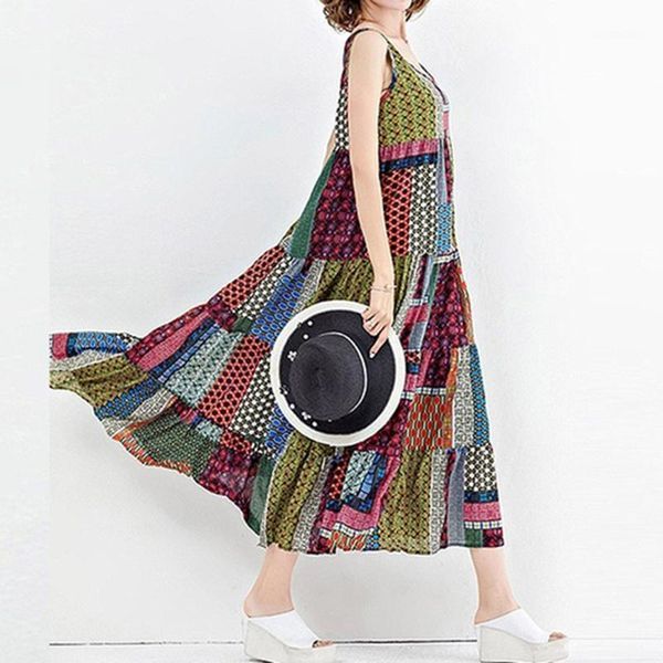 casual dresses bohemian for women 2021 fashion loose long dress sleeveless o-neck printed retro vestidos de mujer#35, Black;gray
casual dresses bohemian for women 2021 fashion loose long dress sleeveless o-neck printed retro vestidos de mujer#35, Black;gray