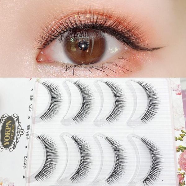 yokpn 4 pairs transparent soft-stemmed false eyelashes natural simulated plain makeup short thick 3d lashes
yokpn 4 pairs transparent soft-stemmed false eyelashes natural simulated plain makeup short thick 3d lashes