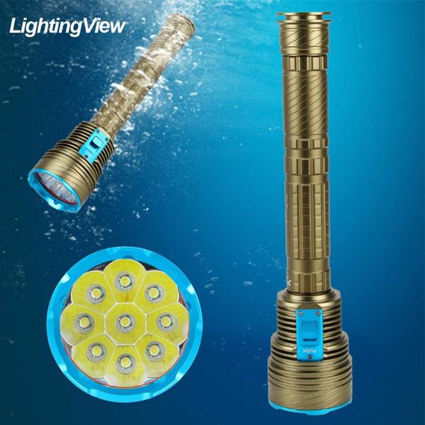 flashlights torches powerful waterproof scuba diving 9xxm-l2 yellow/white light 8000lm underwater tactical dive torch 26650 batte
flashlights torches powerful waterproof scuba diving 9xxm-l2 yellow/white light 8000lm underwater tactical dive torch 26650 batte