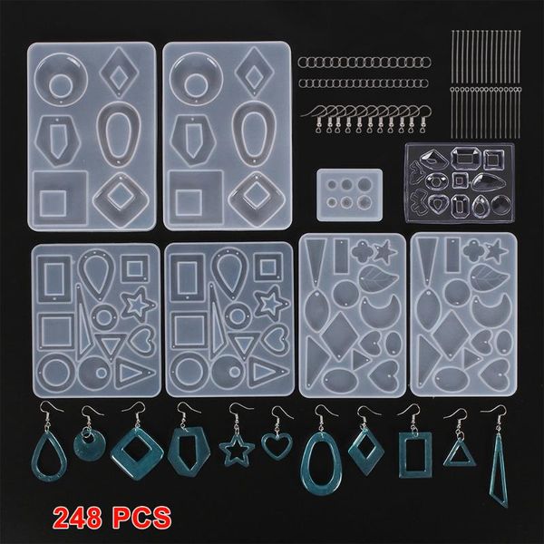craft tools 248pcs/set silicone acrylic earring necklace pendant mold resin casting jewelry making
craft tools 248pcs/set silicone acrylic earring necklace pendant mold resin casting jewelry making