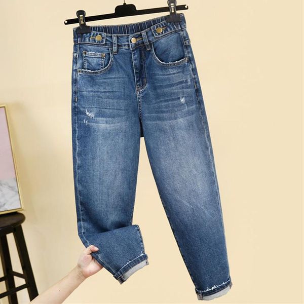 women's jeans vintage female loose elastic high waist harem pants women trousers denim streetwear large size mom 5xl q3894, Blue
women's jeans vintage female loose elastic high waist harem pants women trousers denim streetwear large size mom 5xl q3894, Blue