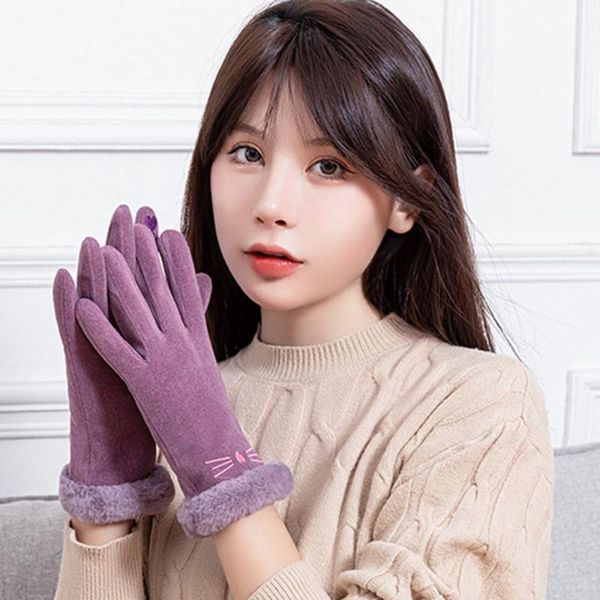 sports gloves women autumn winter outdoor cold protection warm full finger suede touch screen, Black
sports gloves women autumn winter outdoor cold protection warm full finger suede touch screen, Black