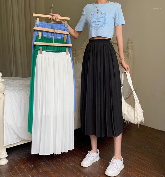 skirts mid-length skirt french chiffon pleated female summer korean style high-waisted thin a-line, Black
skirts mid-length skirt french chiffon pleated female summer korean style high-waisted thin a-line, Black