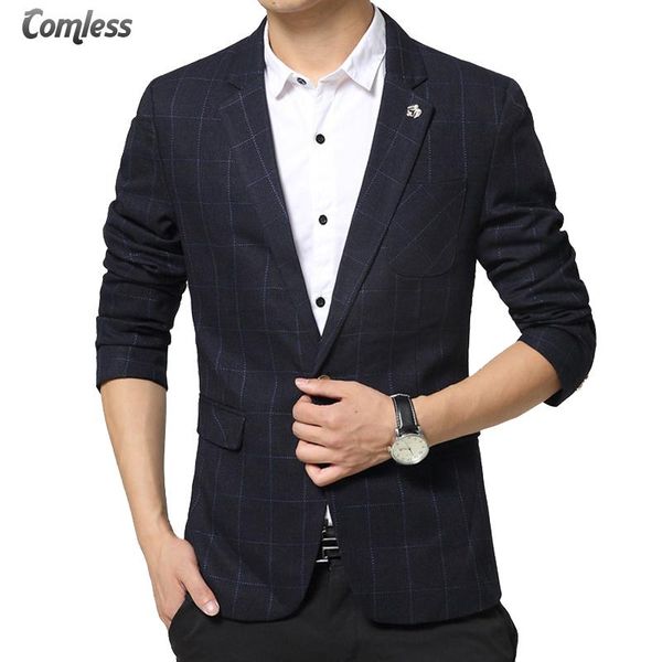 fashion brand classic plaid business suit jacket men blazer slim fit elegant luxury england style mens wedding dress men's suits & blaz, White;black
fashion brand classic plaid business suit jacket men blazer slim fit elegant luxury england style mens wedding dress men's suits & blaz, White;black