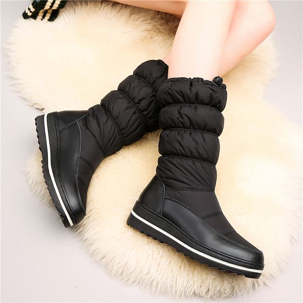 asumer genuine leather women mid-calf snow warm winter down space boots shoes, Black
asumer genuine leather women mid-calf snow warm winter down space boots shoes, Black