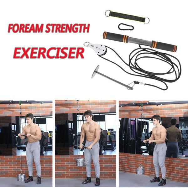 gym fitness forearm trainer strengthener hand gripper strength exerciser strong power stick pull rope wrist roller equipment accessories
gym fitness forearm trainer strengthener hand gripper strength exerciser strong power stick pull rope wrist roller equipment accessories