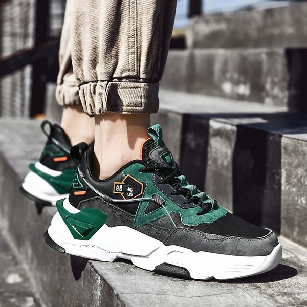 mens leather casual shoes lace-up color matching sports shoes waterproof wear-resistant hiking shoes zapatos hombre crossover 
mens leather casual shoes lace-up color matching sports shoes waterproof wear-resistant hiking shoes zapatos hombre crossover