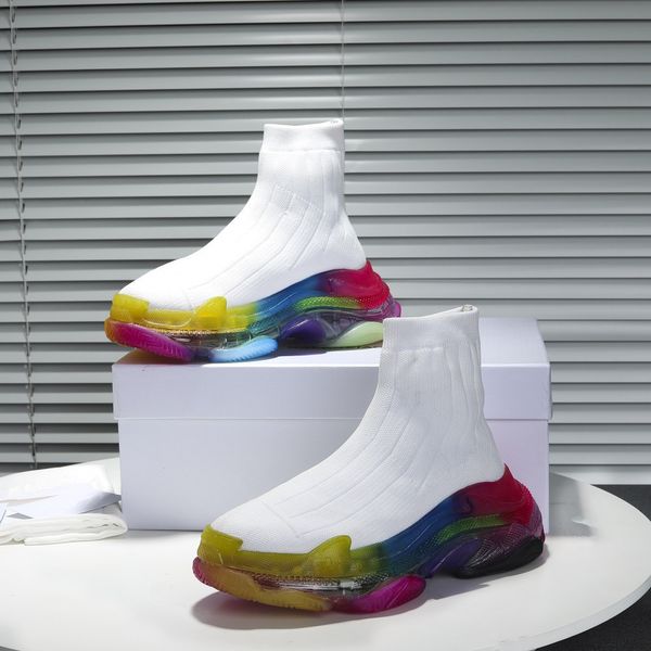 balencaiga fashion real leather handmade multicolor gradient technical sneakers women famous shoes trainers, Red;white
balencaiga fashion real leather handmade multicolor gradient technical sneakers women famous shoes trainers, Red;white