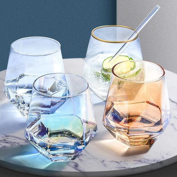 wine glasses 300ml geometry whiskey glass diamond crystal cup golden rim transparent coffee milk tea mug home bar drinkware gifts
wine glasses 300ml geometry whiskey glass diamond crystal cup golden rim transparent coffee milk tea mug home bar drinkware gifts