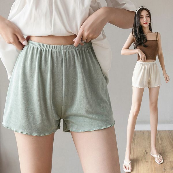 ice silk safety pants light proof summer large leggings loose three women's ruffle home shorts women, Black
ice silk safety pants light proof summer large leggings loose three women's ruffle home shorts women, Black