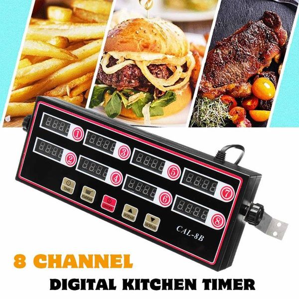 kitchen timers timer digital cooking timing lcd display clock shaking reminder commercial restaurant 8 independent channel
kitchen timers timer digital cooking timing lcd display clock shaking reminder commercial restaurant 8 independent channel