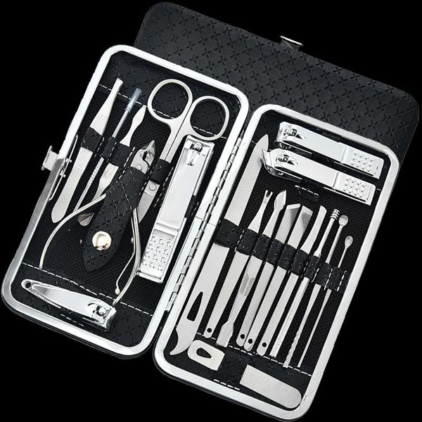 nail art kits 19pcs stainless steel clipper set portable manicure kit pedicure scissors tools ingrown toe cutter cuticle trimmer
nail art kits 19pcs stainless steel clipper set portable manicure kit pedicure scissors tools ingrown toe cutter cuticle trimmer