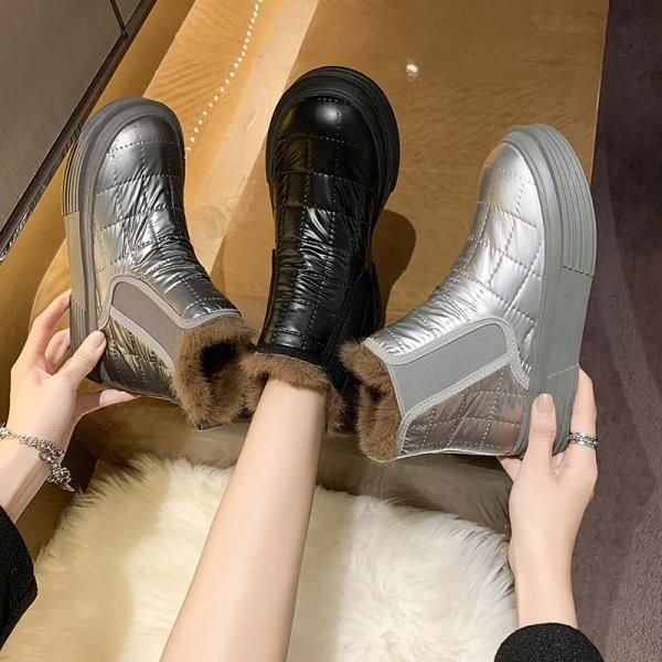 boots 2021 autumn winter waterproof and velvet thickened snow women's pedal all-match warm cotton, Black
boots 2021 autumn winter waterproof and velvet thickened snow women's pedal all-match warm cotton, Black