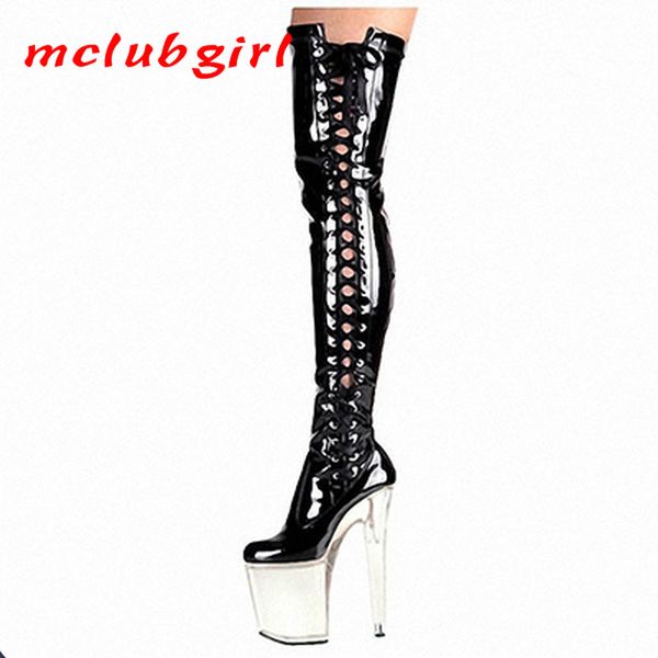 mclubgirl 15cm heels pure color round head classic knee high crystal boots fashion quality boots lyp 210507, Black
mclubgirl 15cm heels pure color round head classic knee high crystal boots fashion quality boots lyp 210507, Black