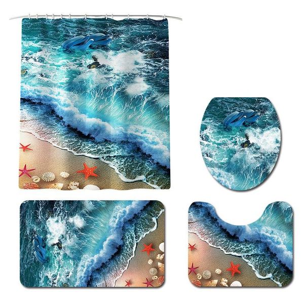 marine print shower curtain toilet mat floor 4 piece set thick polyester bathroom curtains bath mats
marine print shower curtain toilet mat floor 4 piece set thick polyester bathroom curtains bath mats
