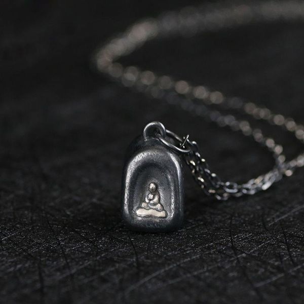 chains s925 sterling silver necklace retro black buddha chinese style pendant amulet jewelry accessories
chains s925 sterling silver necklace retro black buddha chinese style pendant amulet jewelry accessories