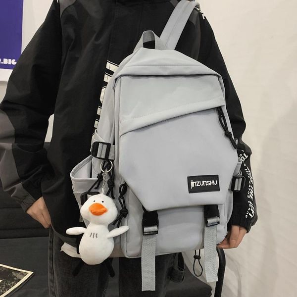 backpack 2021 large capacity students korean teenagers fashion pure color schoolbag nylon waterproof travel bag cool
backpack 2021 large capacity students korean teenagers fashion pure color schoolbag nylon waterproof travel bag cool