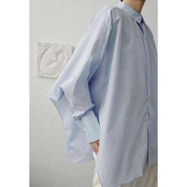 / men's wear japan style oversized shirt for male autumn simple korean niche side split designblue 9y329805 casual shirts, White;black
/ men's wear japan style oversized shirt for male autumn simple korean niche side split designblue 9y329805 casual shirts, White;black