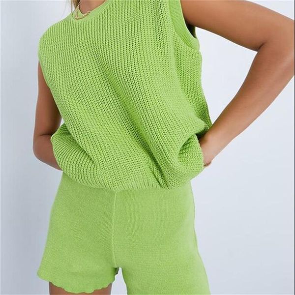 women's tracksuits women solid color outfits casual loose round neck knit crop + shorts 2 piece set for female pink/orange/green/white, Gray
women's tracksuits women solid color outfits casual loose round neck knit crop + shorts 2 piece set for female pink/orange/green/white, Gray