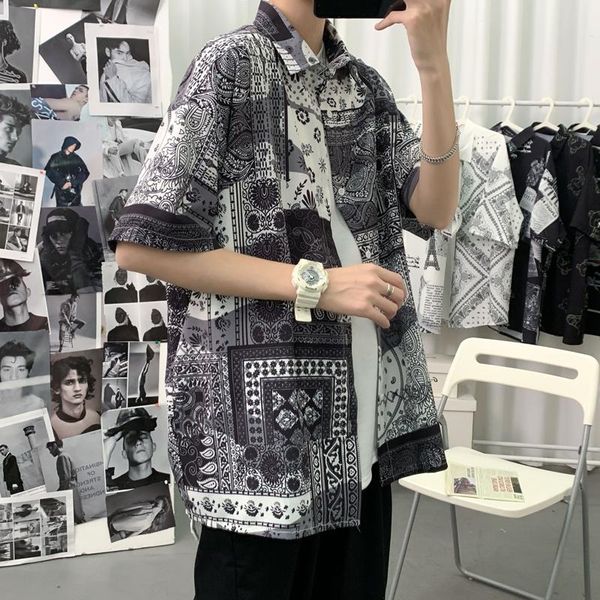harajuku men's shirts oversized patchwork shirt male korean fashion streetwear loose short sleeve woman 2021 casual, White;black
harajuku men's shirts oversized patchwork shirt male korean fashion streetwear loose short sleeve woman 2021 casual, White;black