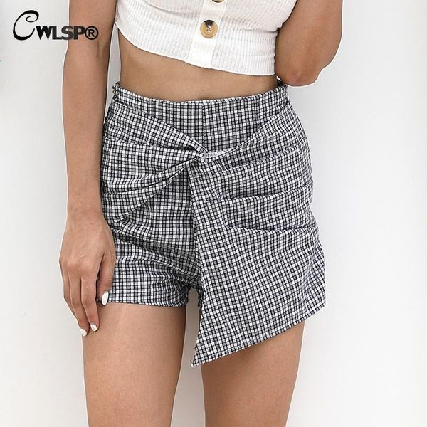 women's fashion lace up 2 color high waist plaid shorts cotton casual female summer tie front qz2892, White;black
women's fashion lace up 2 color high waist plaid shorts cotton casual female summer tie front qz2892, White;black