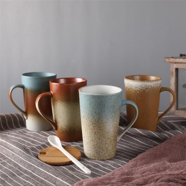 mugs 425ml ceramic coffee mug japanese style cup with lid spoon vintage breakfast milk tea large capacity drinkware
mugs 425ml ceramic coffee mug japanese style cup with lid spoon vintage breakfast milk tea large capacity drinkware