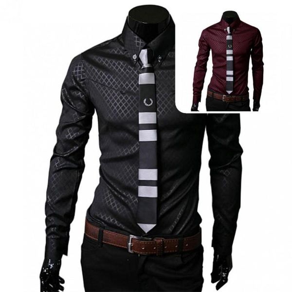 men's casual shirts wear resistant great buttons male shirt gentle men long sleeve for dating, White;black
men's casual shirts wear resistant great buttons male shirt gentle men long sleeve for dating, White;black