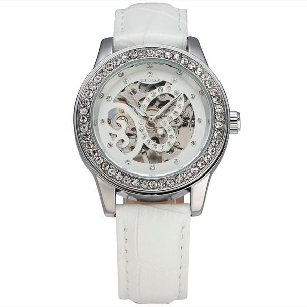 wristwatches winner women's fashion mechanical watches classic diamond carving butterfly skeleton dial leather band ladies wrist, Slivery;brown
wristwatches winner women's fashion mechanical watches classic diamond carving butterfly skeleton dial leather band ladies wrist, Slivery;brown