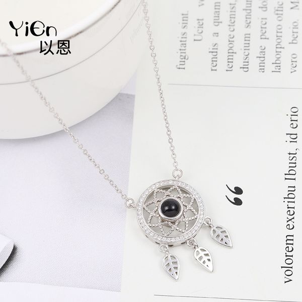 925 sterling silver petal tassel leaf projection necklace women's diamond pendant ins tanabata festival gift
925 sterling silver petal tassel leaf projection necklace women's diamond pendant ins tanabata festival gift