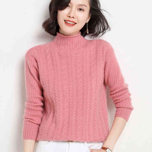 women's sweaters wrapped up half female turtleneck 100% wool braided solid color background sweater for autumn and winter gl10, White;black
women's sweaters wrapped up half female turtleneck 100% wool braided solid color background sweater for autumn and winter gl10, White;black