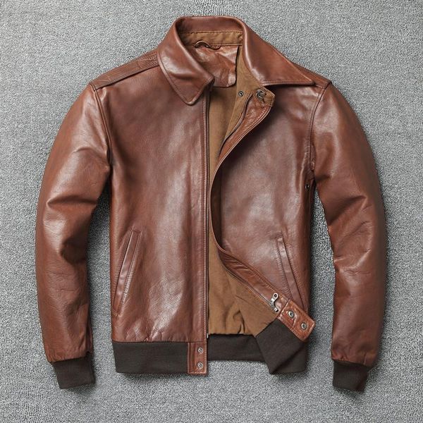 men's leather & faux genuine jacket for men style vintage cowhide coat spring autumn mens jackets 2021 hommes veste pph3405, Black
men's leather & faux genuine jacket for men style vintage cowhide coat spring autumn mens jackets 2021 hommes veste pph3405, Black
