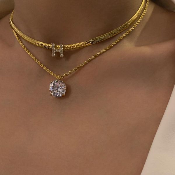 pendant necklaces european and american fashion simple snake bone chain letter collarbone couple necklace, Silver
pendant necklaces european and american fashion simple snake bone chain letter collarbone couple necklace, Silver