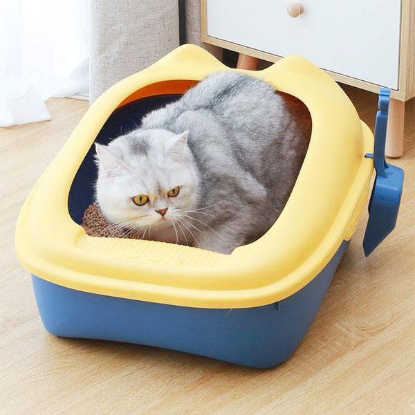 small animal supplies plastic cat litter box semi closed anti splash proof toilet indo deodorant pet bedpan dog waste cats sand clean basin
small animal supplies plastic cat litter box semi closed anti splash proof toilet indo deodorant pet bedpan dog waste cats sand clean basin