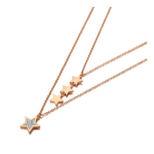 chokers bohemia double layer cz crystal star charm pendant necklaces for women stainless steel summer choker necklace n20213, Golden;silver
chokers bohemia double layer cz crystal star charm pendant necklaces for women stainless steel summer choker necklace n20213, Golden;silver