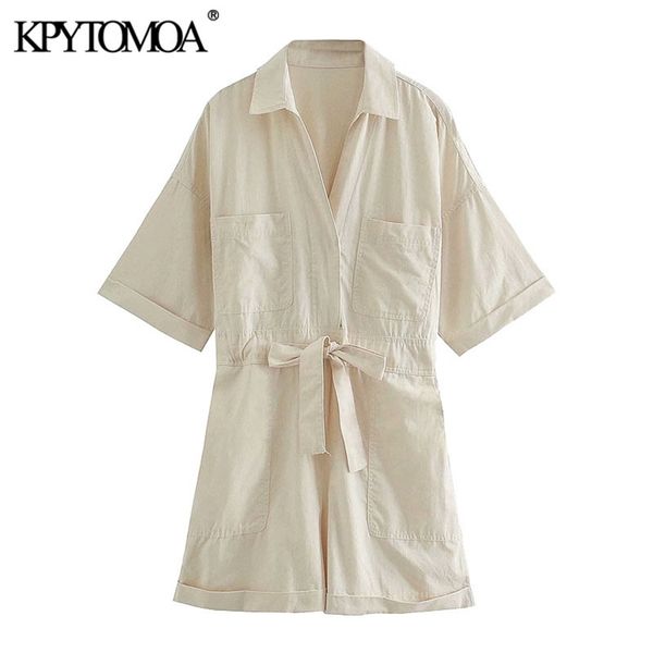 women chic fashion with pockets loose playsuits vintage adjustable tied back elastic female short jumpsuits mujer 210420, Black;white
women chic fashion with pockets loose playsuits vintage adjustable tied back elastic female short jumpsuits mujer 210420, Black;white